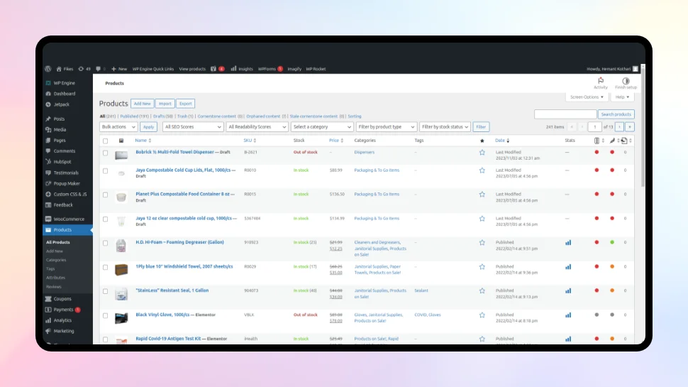 Get the product information