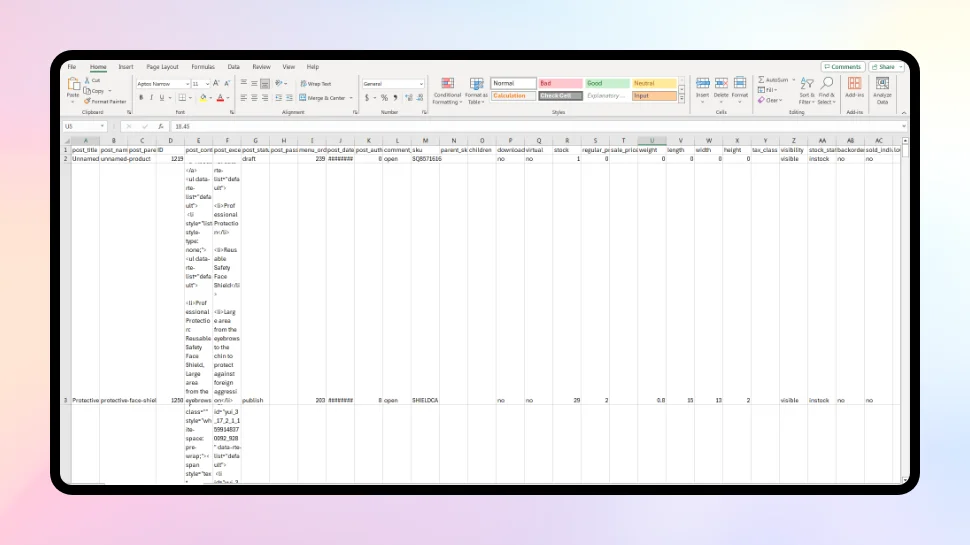 Importing Products to Shopify